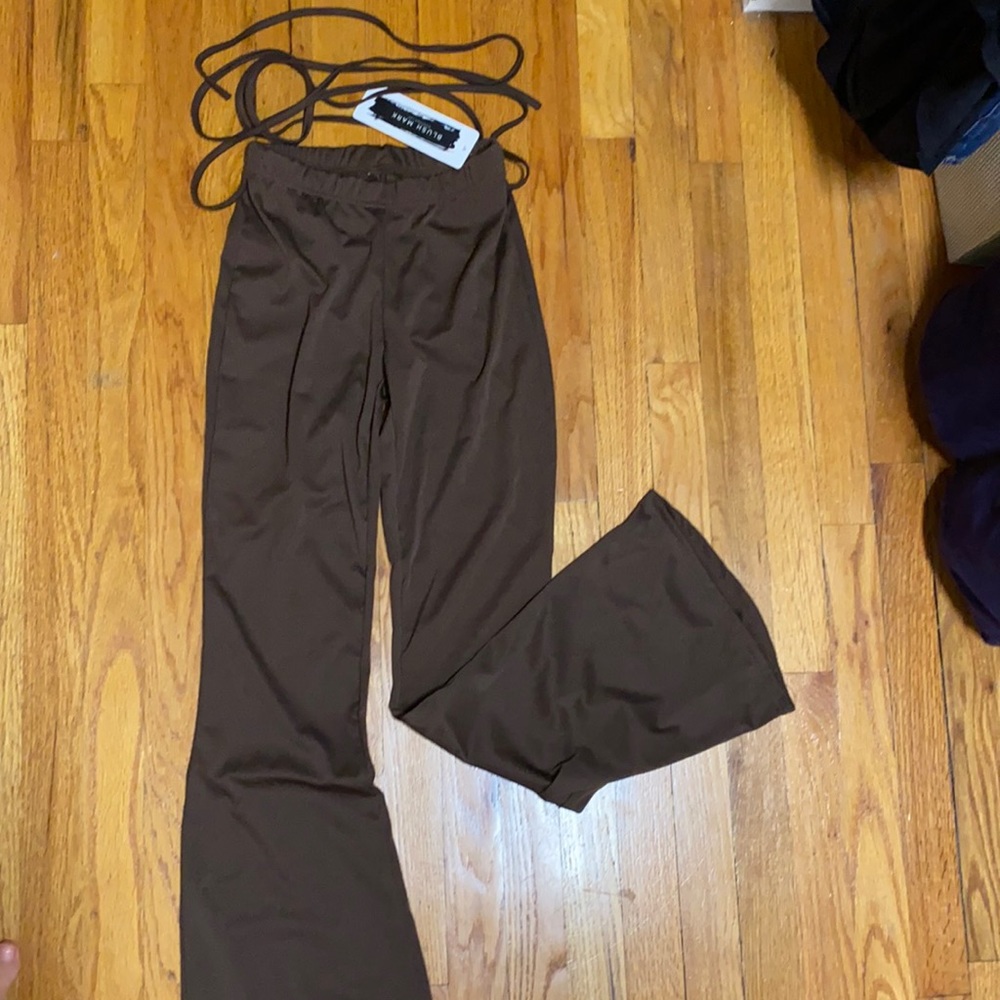 Coffee flare pants Brand New w/ Tags!